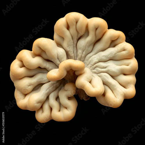 Structure of Rhizopus mold,  bread mold, black fungus, illustration. Opportunistic fungi that cause mucormycosis involving skin, nasal sinuses, brain and lungs.