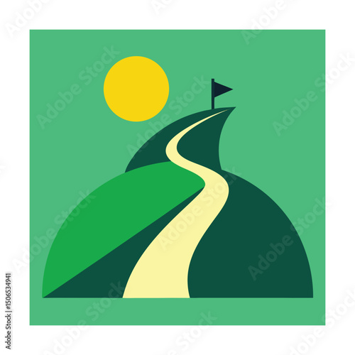 Hill Climb Road Logo Design