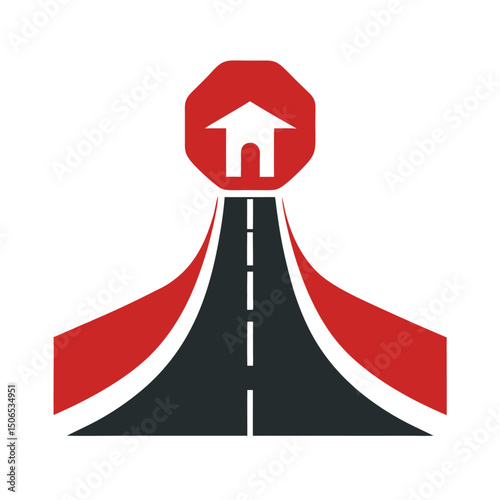 Stop Sign Road Logo Illustration