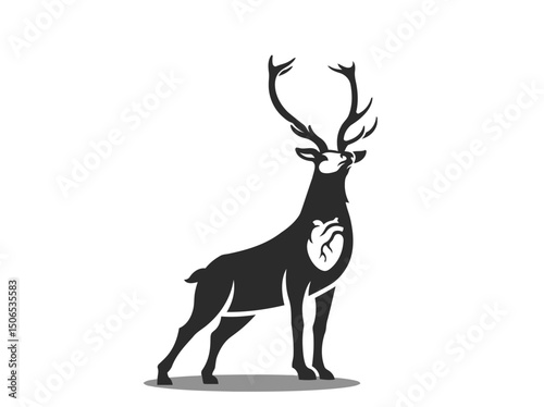 deer silhouette vector