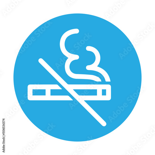 no smoking sign with cigarette