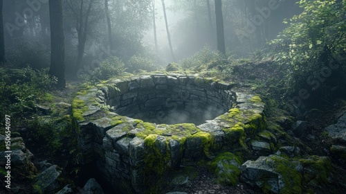Mysterious forest depression