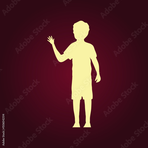 Boy trendy artwork ravishing abstract vector illustration colorful applicable design