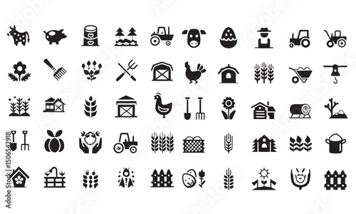 Farming and Agriculture Icons