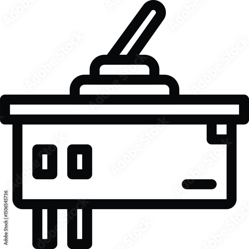 Electric switch vector icon