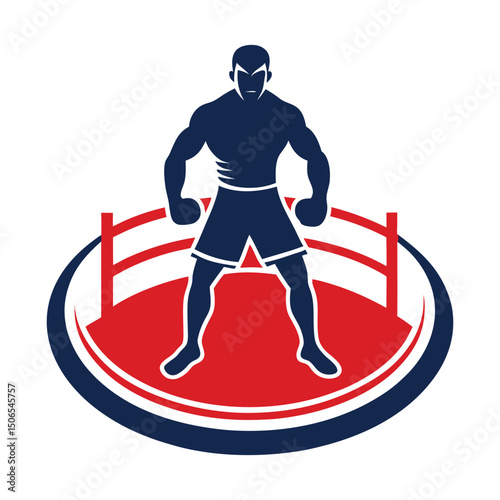 Boxer in ring