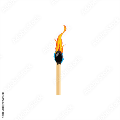 The match is burning bright and hot.
