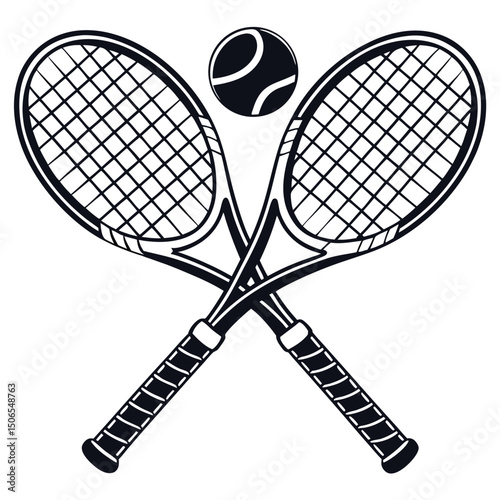 Tennis racket silhouette icon, Tennis racket vector icon, Tennis racket silhouette vector, Tennis icon