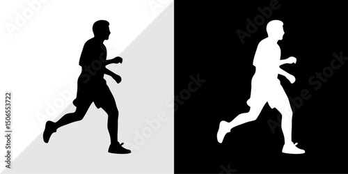 silhouette of people with their daily activities