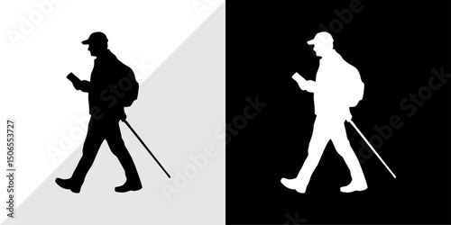 silhouette of people with their daily activities