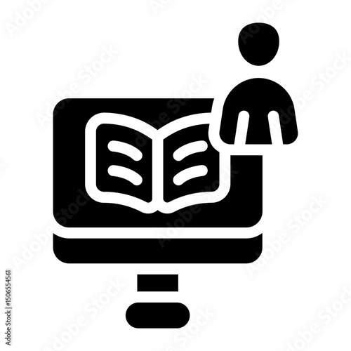 Web display Solid Icon