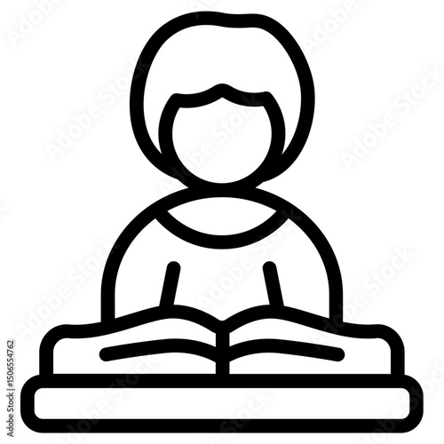 Mentor knowledge Line Icon