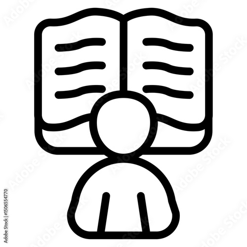 Mentor education Line Icon