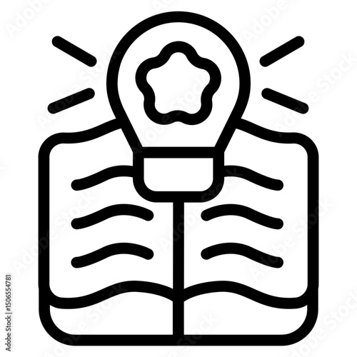 Mentor knowledge Line Icon
