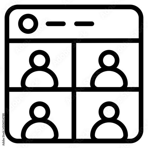 Mentor meeting Line Icon