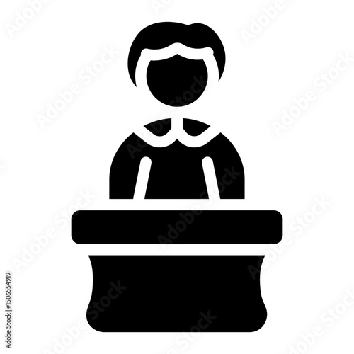 Mentoring speech Solid Icon