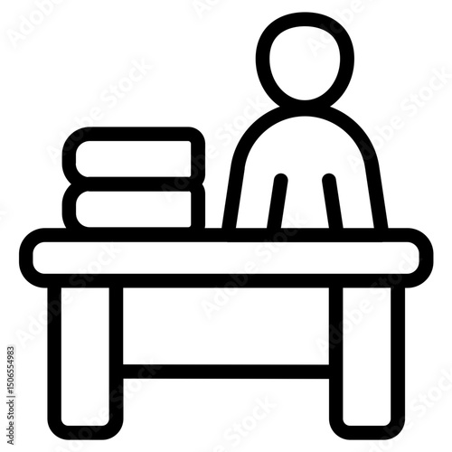Study mentor Line Icon
