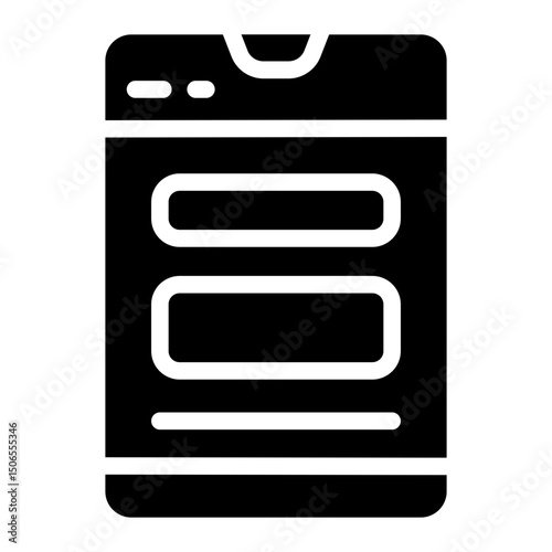 Web display Solid Icon