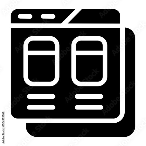 Website display Solid Icon