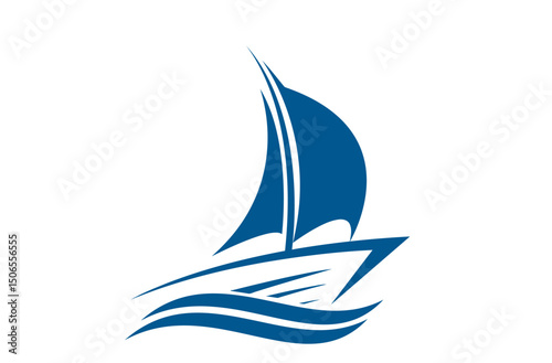 sailing boat vector illustration