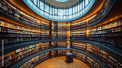 Birmingham Library, UK, with Elegant Architecture and Grand Design for Historical and Cultural Imagery photo