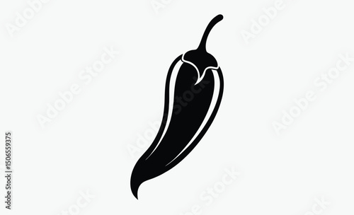 Hot Chili Pepper Silhouette 