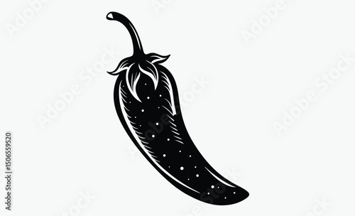 Hot Chili Pepper Silhouette 