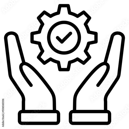 Responsability line icon