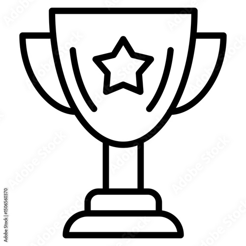 Trophy line icon