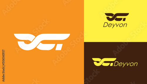 Modern Abstract Logo Design with Wings Versatile and Creative Branding