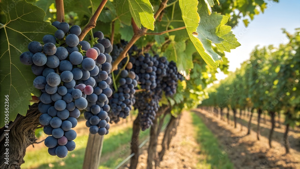 Fototapeta premium grapes on the vine