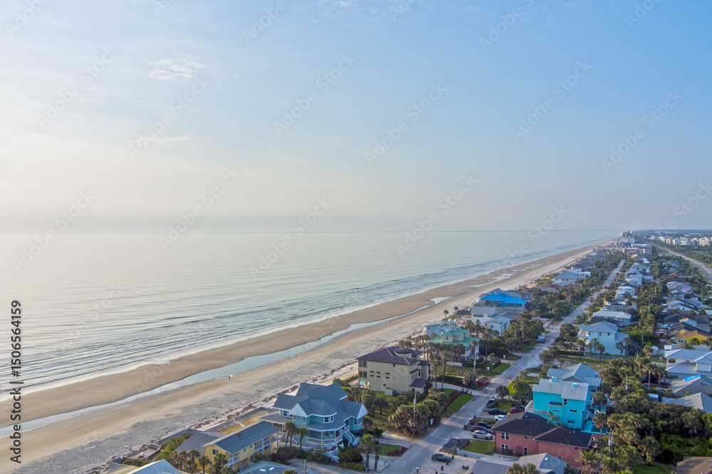 Obraz premium Aerial view of New Smyrna Beach
