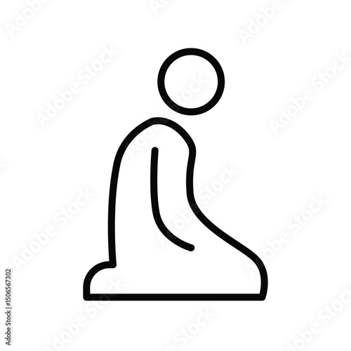 Prayer moslem icon design template