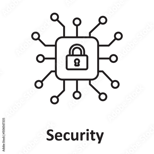Security :Vector Icon which can easily modify or edit