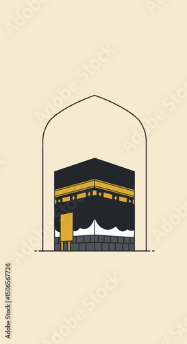The Kaaba in Mecca: A Blend of Minimalism and Intricate Design