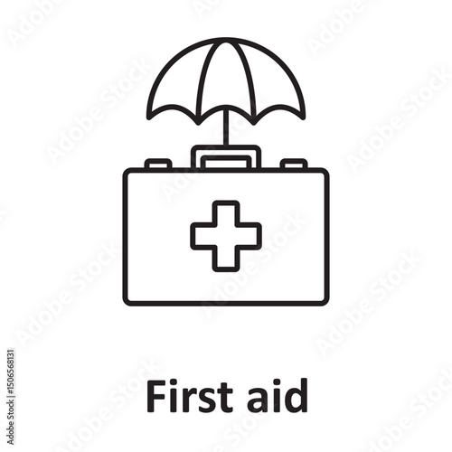 First aid :Vector Icon which can easily modify or edit