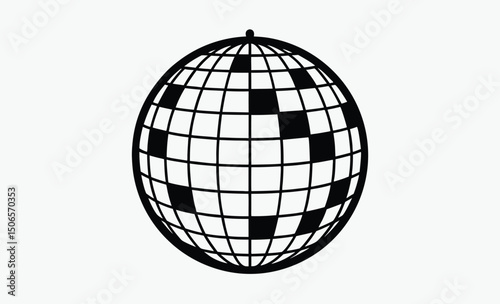 Disco Ball Silhouette Icon