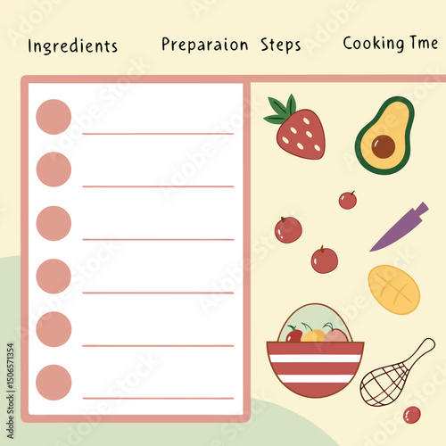 Cooking Recipe Infographic Template