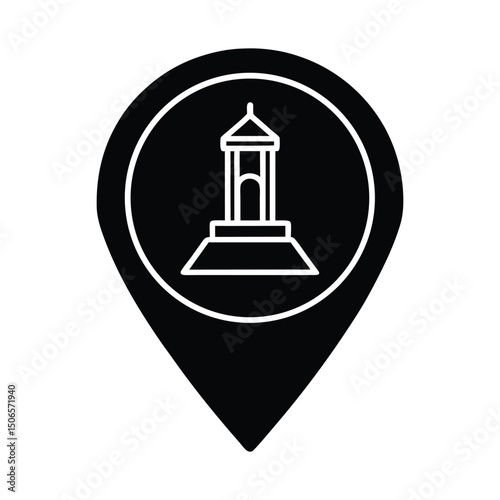 Scene Marker Icon Isolated on White Background