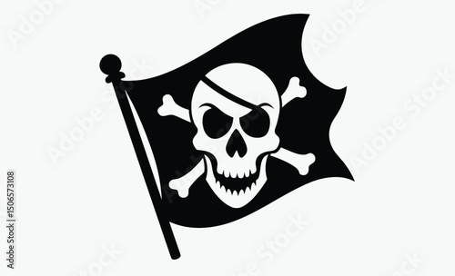 Pirate Flag Skull Icon