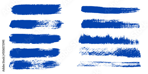 Navy blue brush stroke isolated on background. Paint brush stroke vector for ink paint, grunge design element, dirt banner, watercolor design, dirty texture. Trendy brush stroke, vector illustration