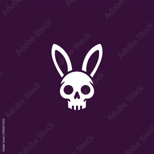 Skull rabbit logo
