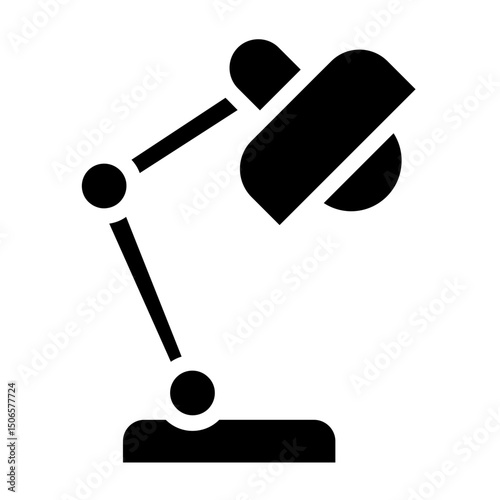 Table Lamp Line Icon Style