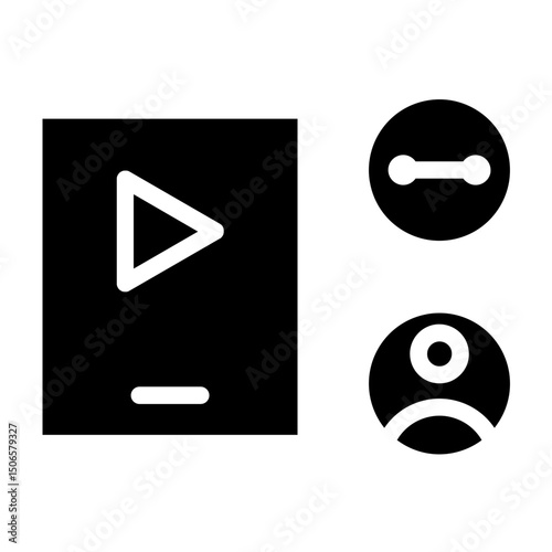Content Sharing Line Icon Style