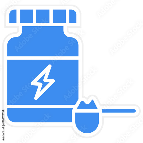 Protein Powder Icon Style