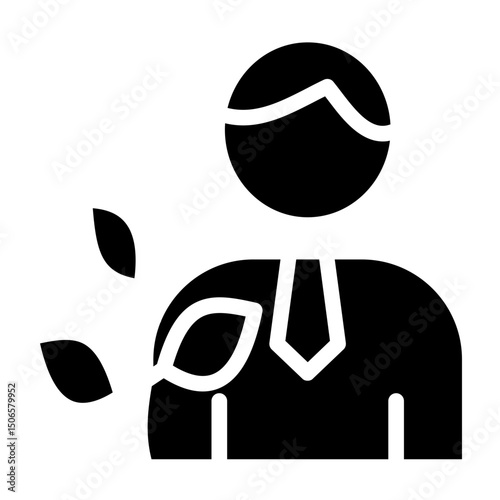 Ecologist Line Icon Style