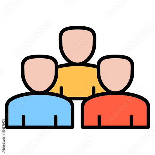 Customer outline color icon