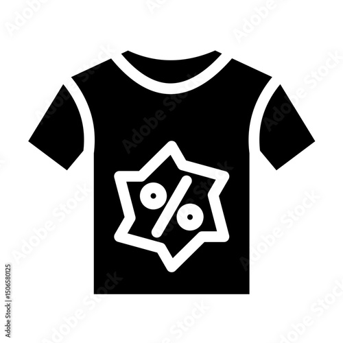 Shirt Sale Line Icon Style