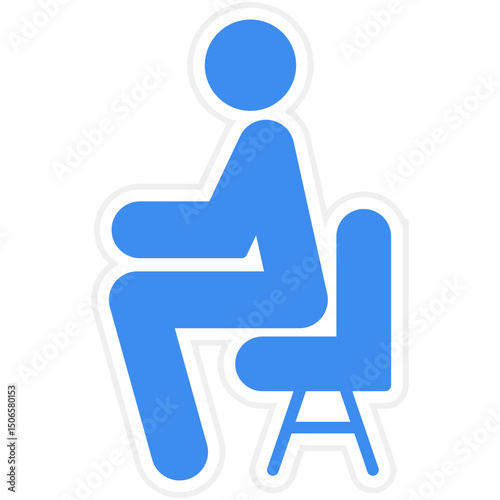 Sit Up Icon Style