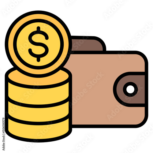 Personal Finance outline color icon